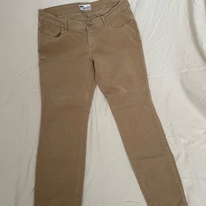 Old Navy Rockstar tan corduroy pants size womens 14